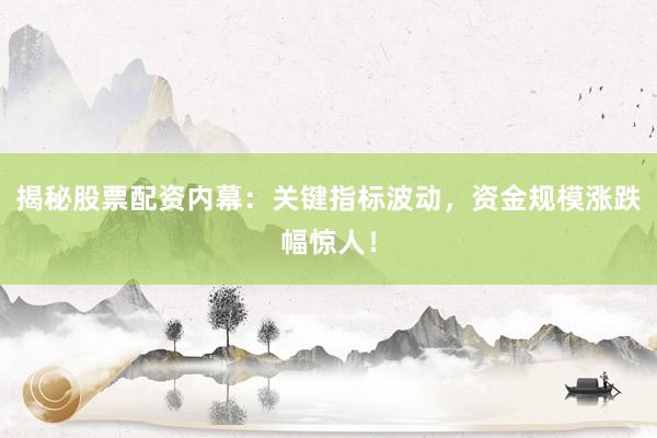揭秘股票配资内幕：关键指标波动，资金规模涨跌幅惊人！