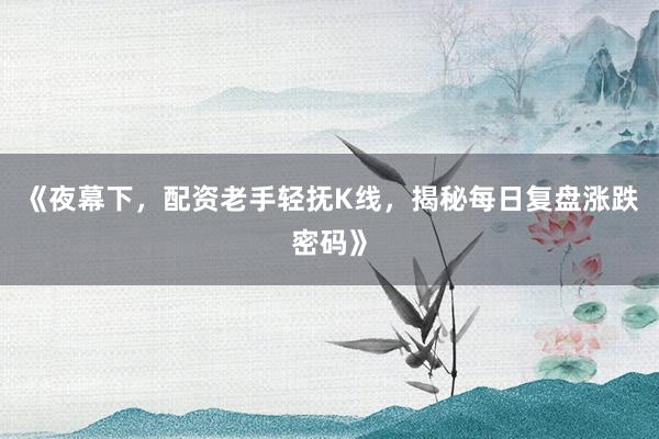 《夜幕下，配资老手轻抚K线，揭秘每日复盘涨跌密码》